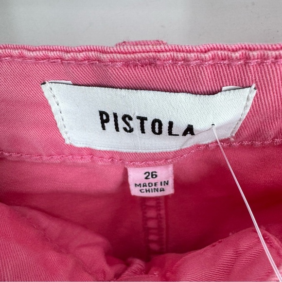 Pistola Ashton Straight-Leg Carpenter Ankle Pants in Pink Punch - Picture 5 of 5